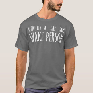 Definitivt en snake Person Funny Herpetolog Funn T Shirt