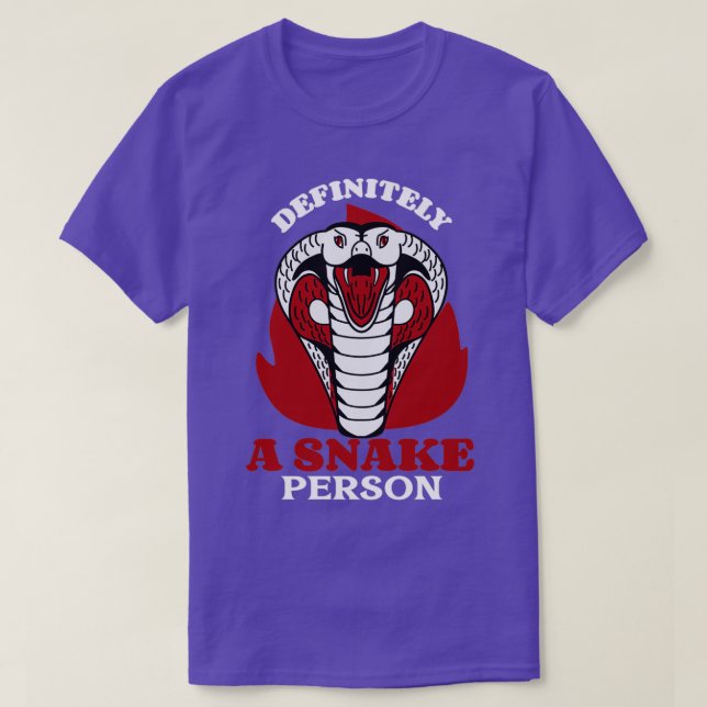 Definitivt en snake Person Funny Snake T Shirt (Design framsida)