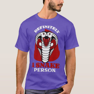Definitivt en snake Person Funny Snake T Shirt