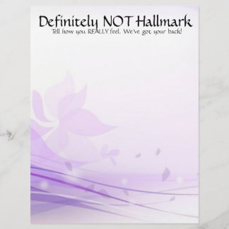 Definitivt INTE Hallmark-brevhuvud Brevhuvud