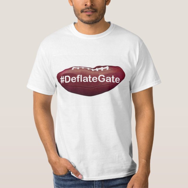 Deflaterad fotboll#DeflategateT-tröja Tee (Framsida)