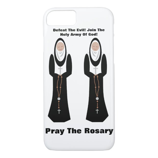 Defra det onda... Pray the rosary. Case-Mate iPhone Skal (Baksida)