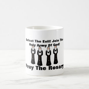 Defra det onda... Pray the rosary! Kaffemugg
