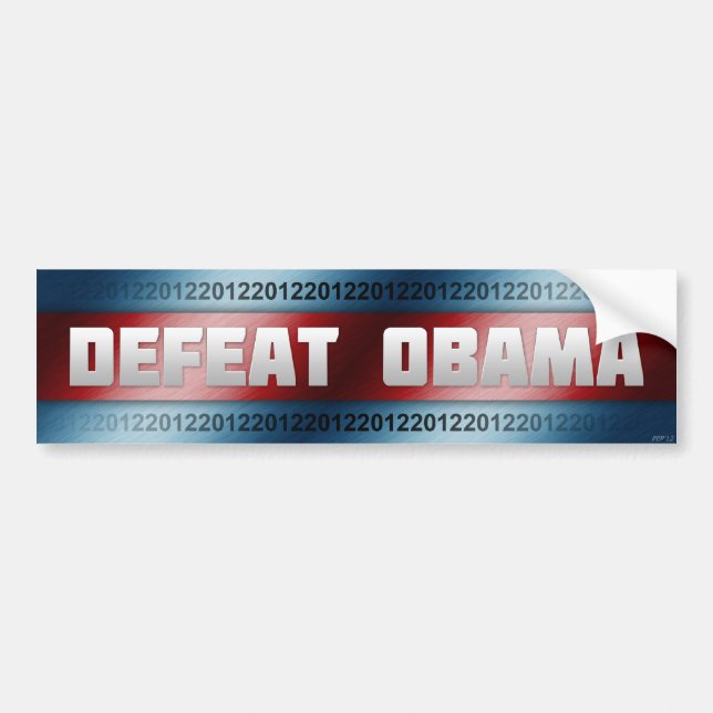 Defra Obama Bumper Sticker Bildekal (Framsidan)