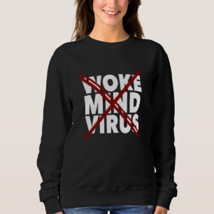 Defra Woke Mind-viruset med ett rött X-överlägg T Shirt