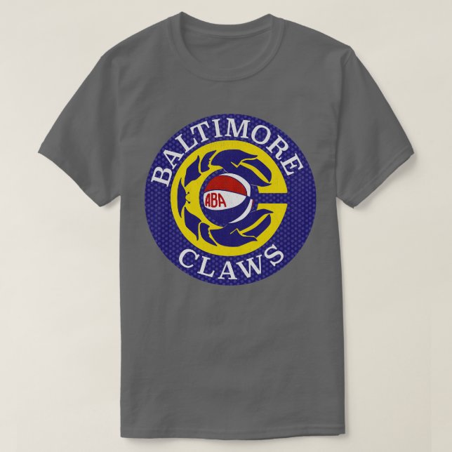 Defunct Baltimore Klo ABA Basketball 1976 T Shirt (Design framsida)