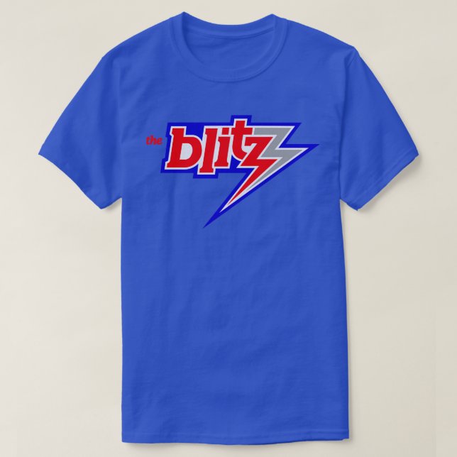Defunct Chicago Blitz USFL TShirt T Shirt (Design framsida)