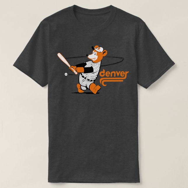 Defunct Denver Bears Minor League Baseball 1982 T Shirt (Design framsida)