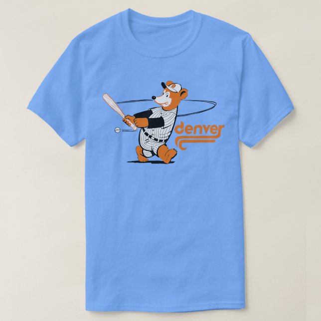 Defunct Denver Bears Minor League Baseball 1982 T Shirt (Design framsida)