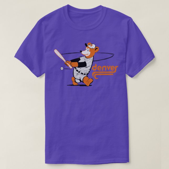 Defunct Denver Bears Minor League Baseball 1982 T Shirt (Design framsida)