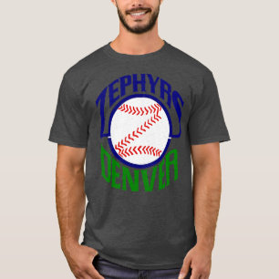 Defunct Denver Zephyrs Minor League Baseball 1989 T Shirt