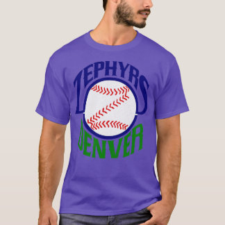 Defunct Denver Zephyrs Minor League Baseball 1989 T Shirt