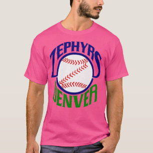 Defunct Denver Zephyrs Minor League Baseball 1989 T Shirt