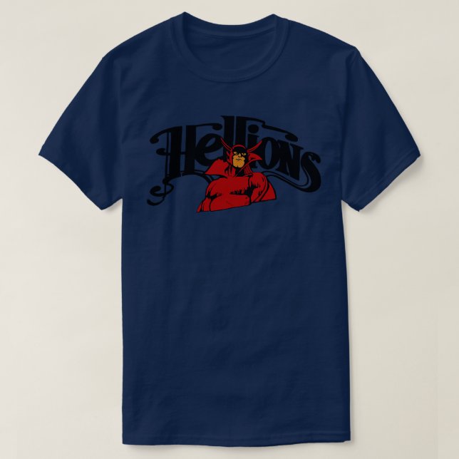 Defunct Hartford Hellions MISL 1981 TShirt T Shirt (Design framsida)