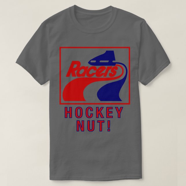 Defunct Indianapolis Racers WHA Hockey 1977 T Shirt (Design framsida)