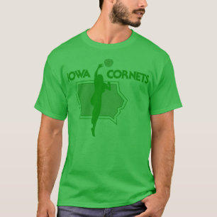 Defunct Iowa Cornets WBA 1978 T Shirt