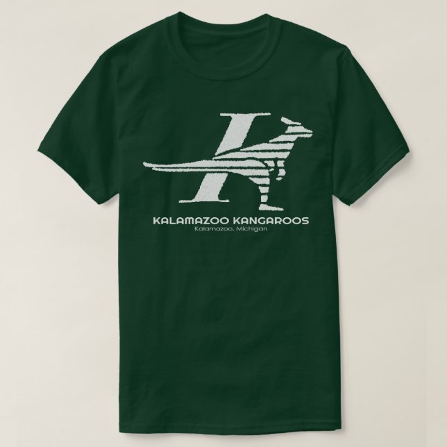 Defunct Kalamazoo Kangaroos 1985 T Shirt (Design framsida)