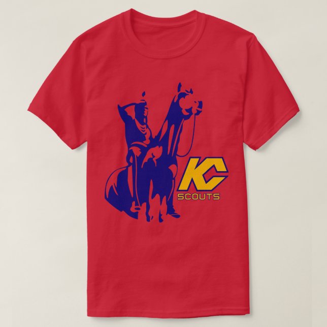 Defunct Kansas City Scouts NHL Hockey 1975 T Shirt (Design framsida)