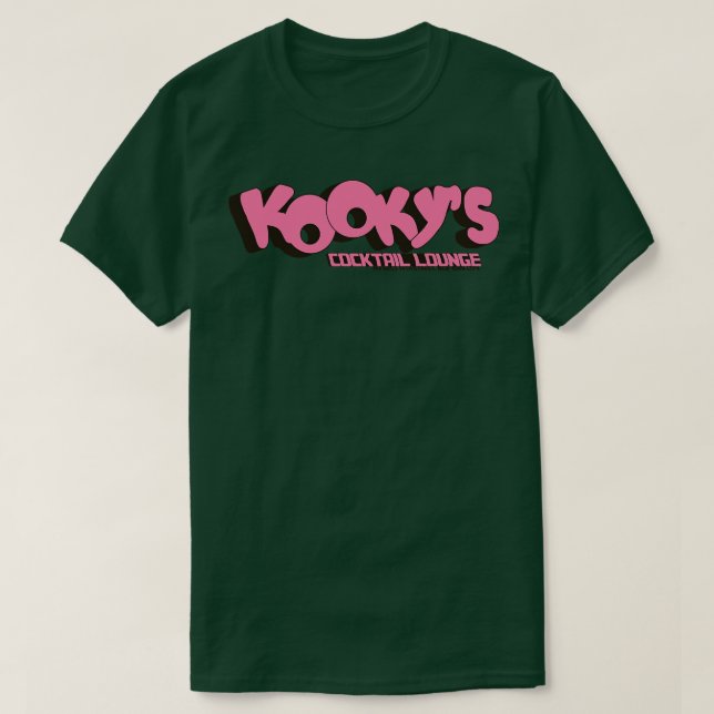 Defunct Kookys 60-talets 70-talets Lesbisk Nattklu T Shirt (Design framsida)
