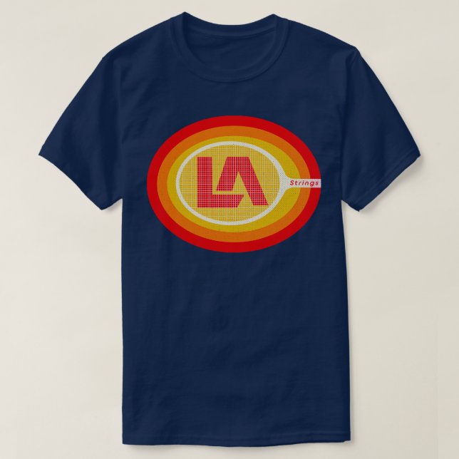 Defunct LA Strings Teams Tennis 1973 T Shirt (Design framsida)