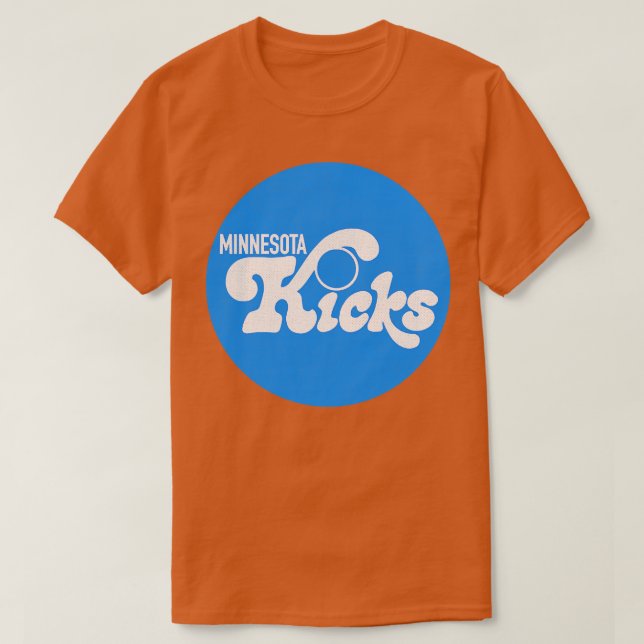 Defunct Minnesota Kicks NASL 1976 T Shirt (Design framsida)