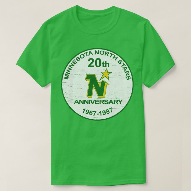 Defunct Minnesota North Stars Hockey 1987 T Shirt (Design framsida)