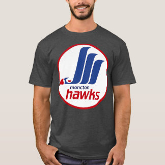 Defunct Moncton Hawks Hockey 1987 T Shirt