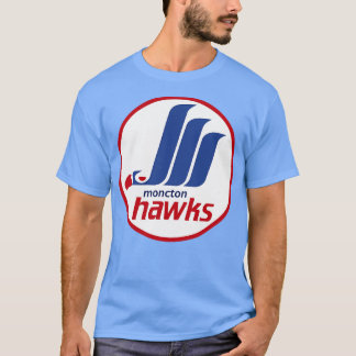 Defunct Moncton Hawks Hockey 1987 T Shirt