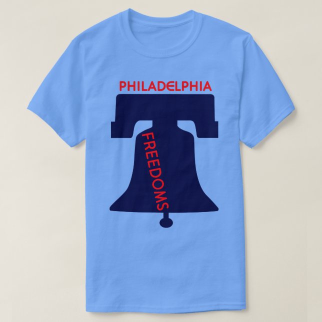 Defunct Philadelphia Freedom Teams Tennis 1974 T Shirt (Design framsida)