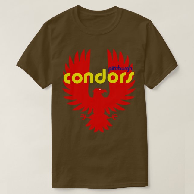 Defunct Pittsburgh Condors ABA Basketball 1971 T Shirt (Design framsida)