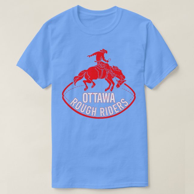 Defunct Rough Riders Canadian 1978 T Shirt (Design framsida)