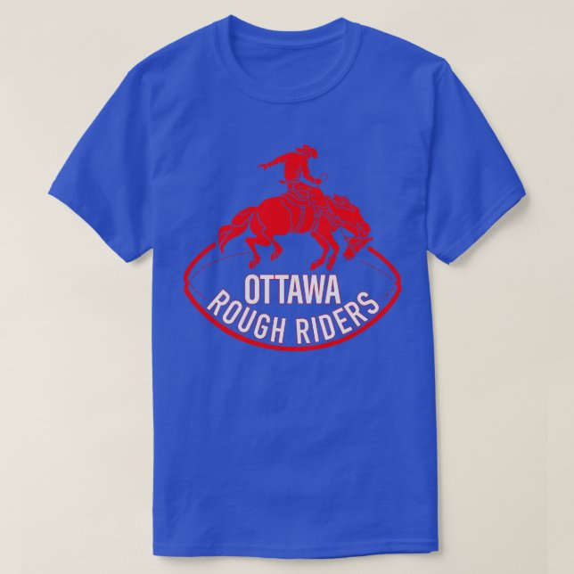 Defunct Rough Riders Canadian 1978 T Shirt (Design framsida)