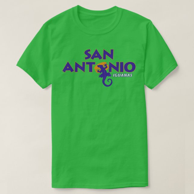 Defunct San Antonio Iguanas CHL Hockey 1994 T Shirt (Design framsida)
