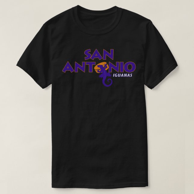 Defunct San Antonio Iguanas CHL Hockey 1994 T Shirt (Design framsida)