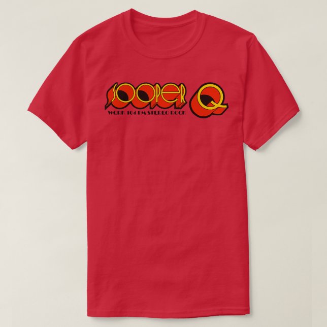 Defunct SOOPER Q WQRK 104 Norfolk Radio Station T Shirt (Design framsida)