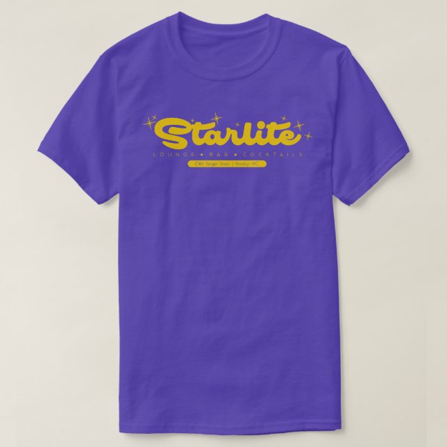 Defunct Starlite Lounge Pub Gay Nightubben NYC T Shirt (Design framsida)