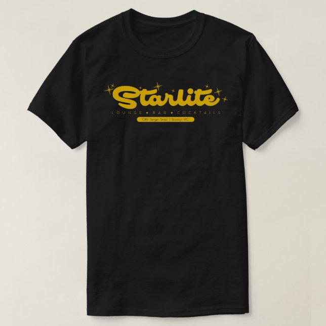 Defunct Starlite Lounge Pub Gay Nightubben NYC T Shirt (Design framsida)