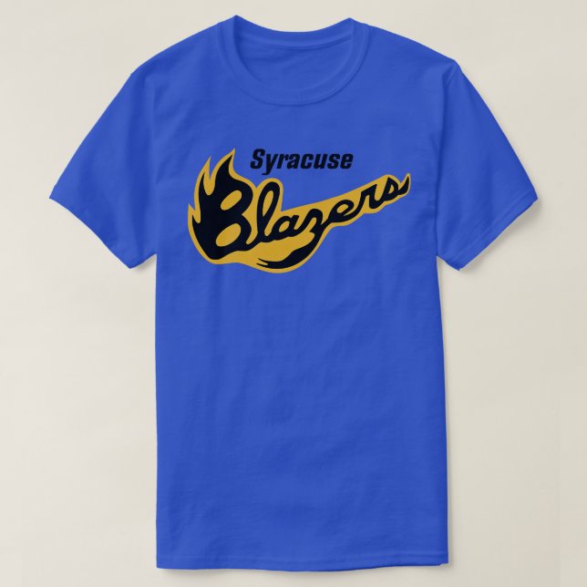 Defunct Syracuse Blazers NAHL Hockey 1977 T Shirt (Design framsida)
