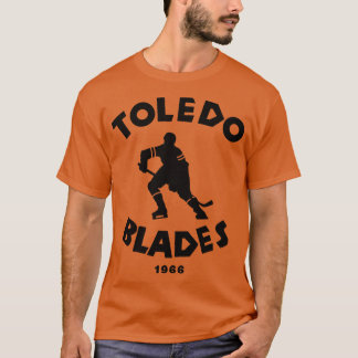 Defunct Toledo Blades IHL Hockey 1966 T Shirt