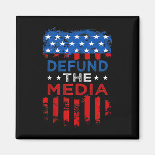 Defund Media Anti Fake News Defund Media Tank Magnet