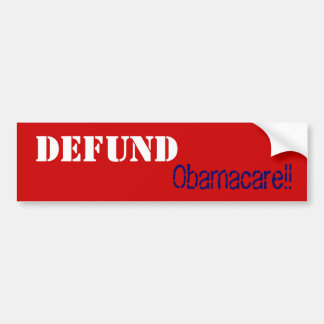 Defund Obamacare!! Bildekal