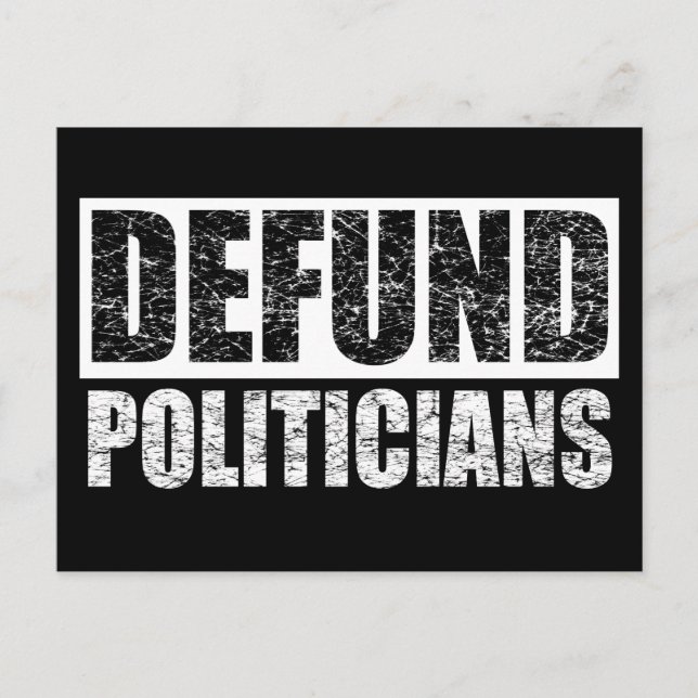 Defund Politikar Vykort (Framsida)