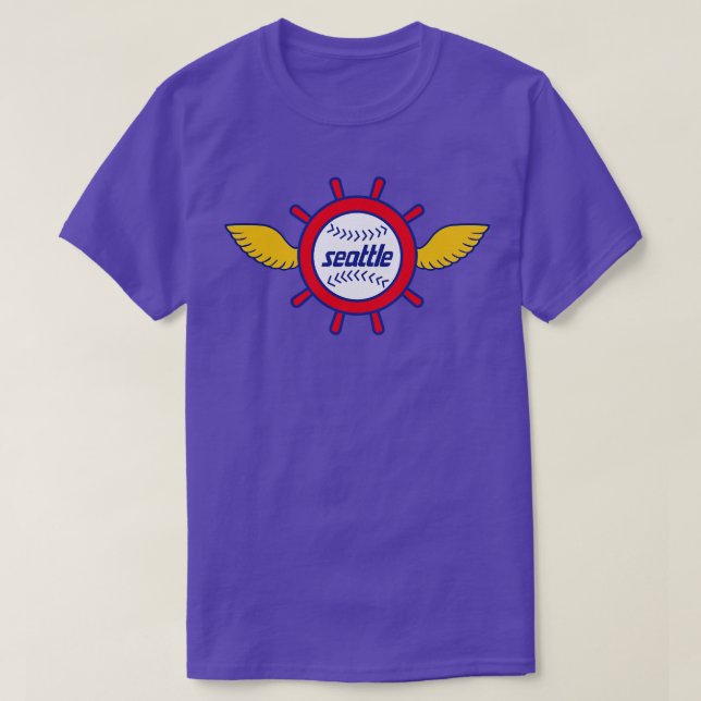 Defundet Seattle Pilots Baseball T Shirt (Design framsida)