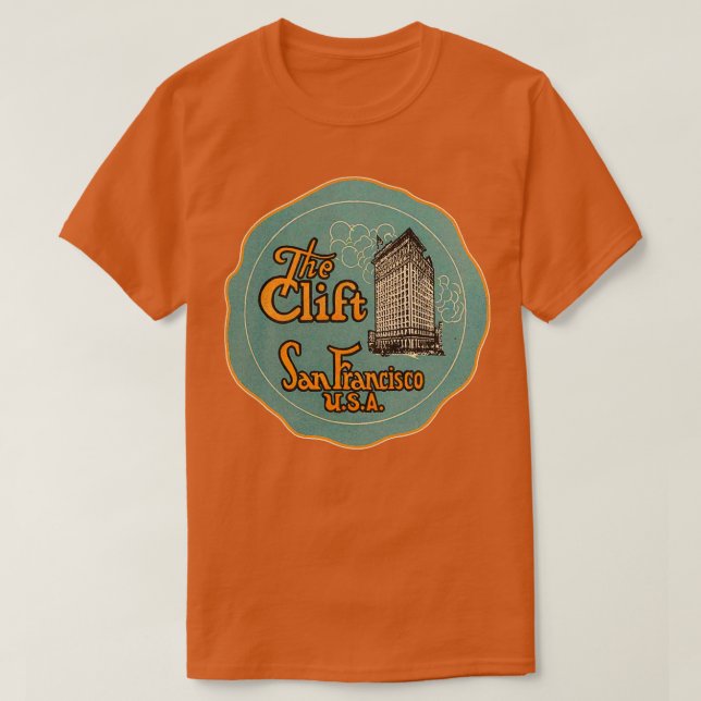 Defundra Clift Hotel San Francisco California L T Shirt (Design framsida)