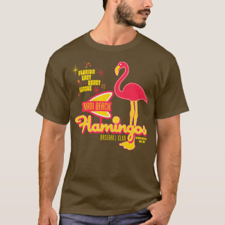 Defundra Miami Beach Flamingos Baseball Team 1 T Shirt