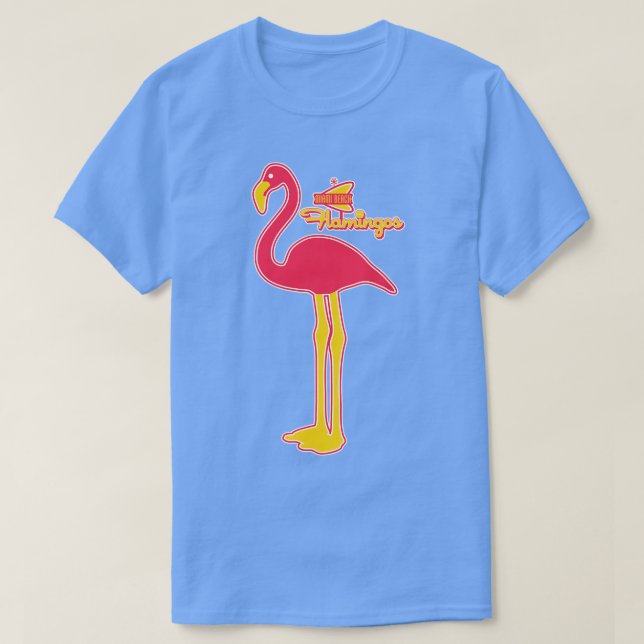 Defundra Miami Beach Flamingos Baseball Team T Shirt (Design framsida)