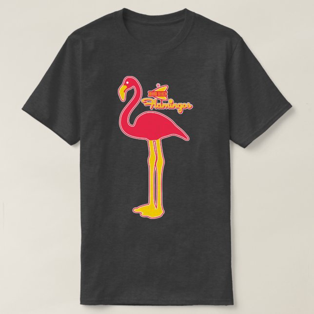 Defundra Miami Beach Flamingos Baseball Team T Shirt (Design framsida)