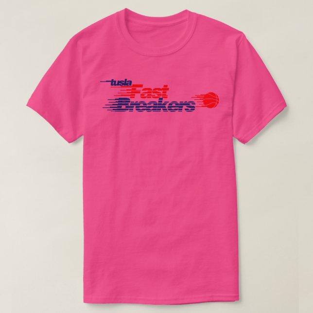 Defundra Tulsa Fast Breakers Basketball Team T Shirt (Design framsida)