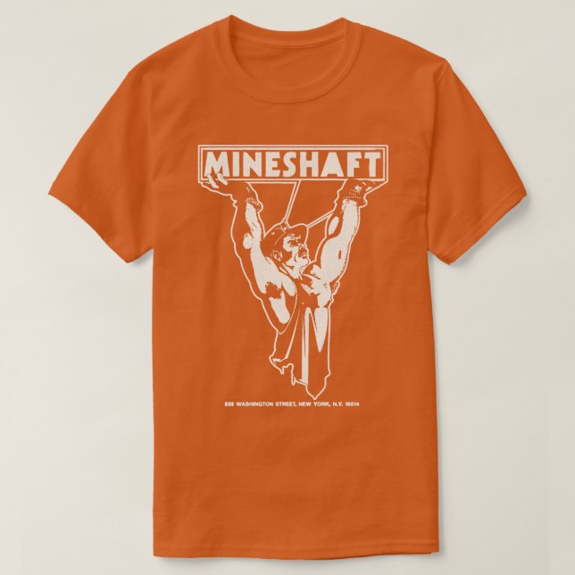 Defunkt 70-talets 80-tal Gay Nightklubb NYC T Shirt (Design framsida)