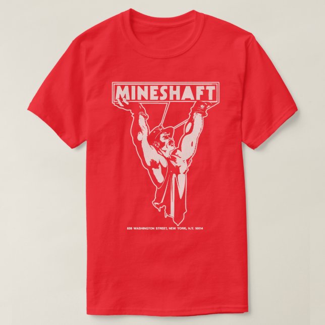 Defunkt 70-talets 80-tal Gay Nightklubb NYC T Shirt (Design framsida)